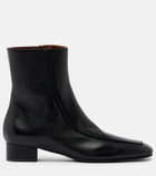 Herbert Levine Shadow Ban leather ankle boots