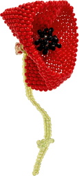 Pura Utz SSENSE Exclusive Big Poppy Ear Stick Single Earring