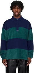 EYTYS Navy & Green Jarvis Polo
