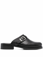 OUR LEGACY Black Camion Leather Mules