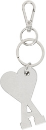 AMI Paris Silver & Red Ami de Coeur Keychain