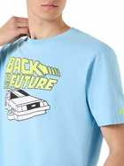 MC2 Saint Barth Man Cotton T-shirt With Back To The Future Car Print | Back To The Future Special Edition