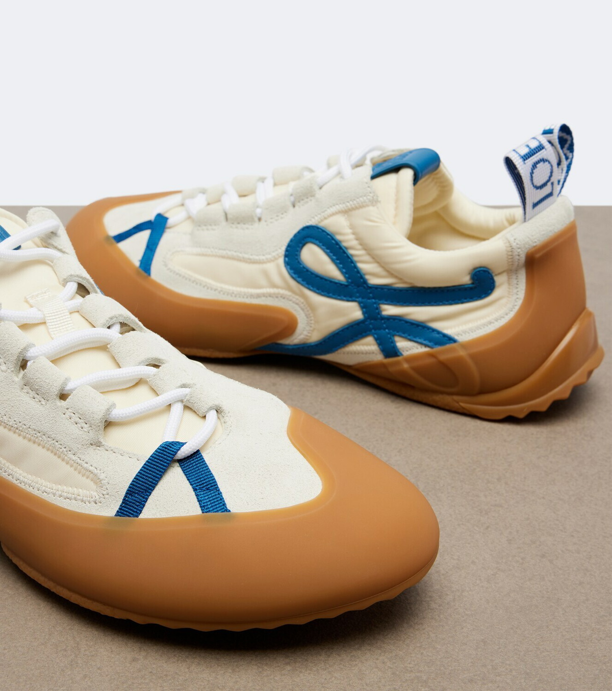Loewe Grip Anagram suede-trimmed sneakers