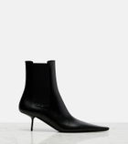 Saint Laurent Victoire 55 leather ankle boots