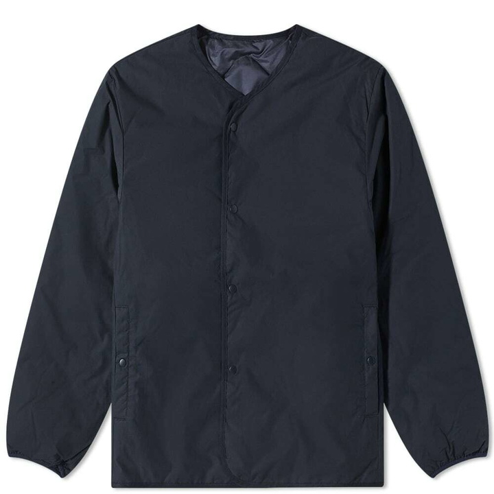 Photo: Nanamica Men's Reversible Down Cardigan in Dark Navy