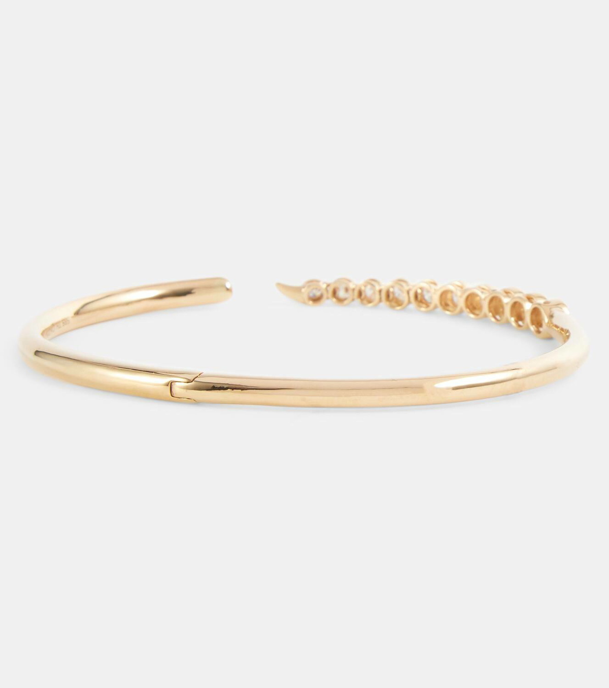 Ondyn Voyage 14kt gold cuff bracelet with diamonds