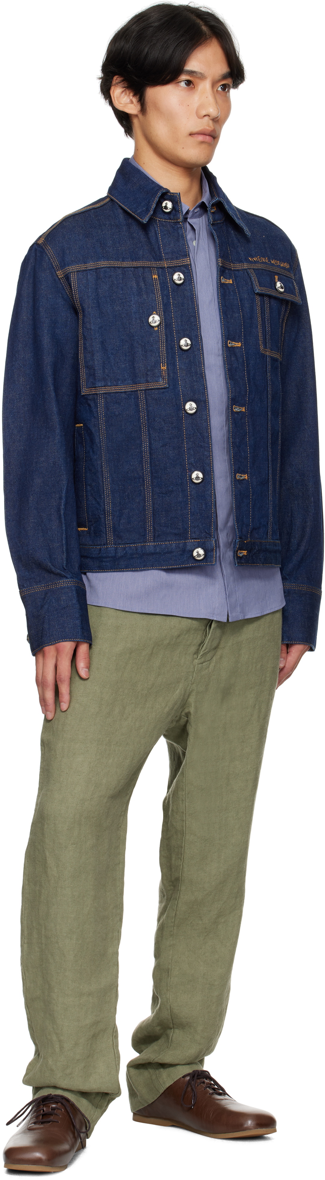 Vivienne Westwood Navy Worker Denim Jacket Vivienne Westwood