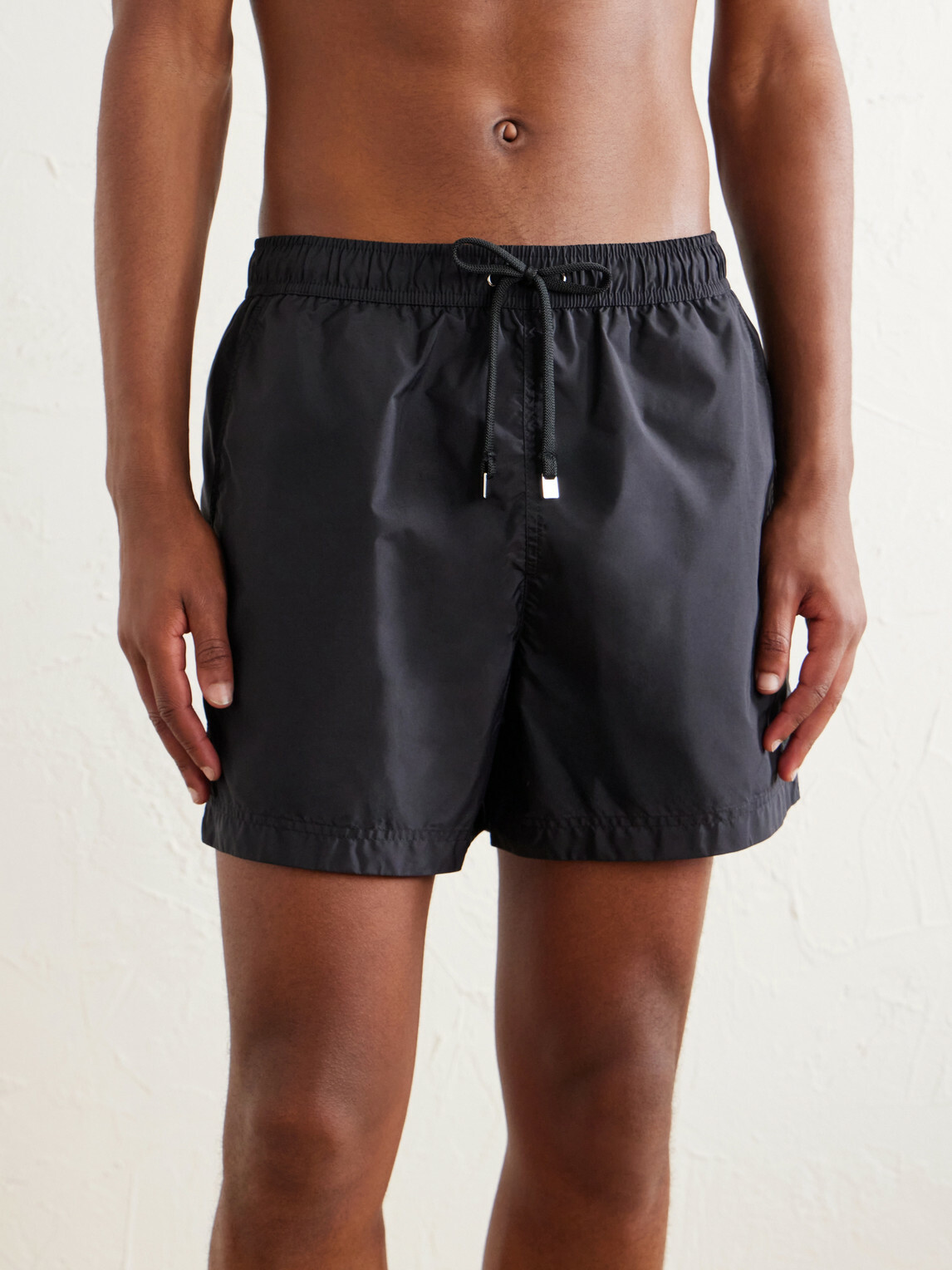 Zegna - Straight-Leg Mid-Length Swim Shorts - Black