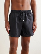 Zegna - Straight-Leg Mid-Length Swim Shorts - Black