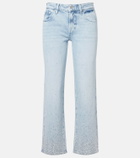 7 For All Mankind Calie embellished straight jeans
