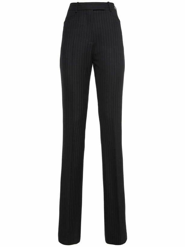 Photo: TOM FORD Pinstriped Cashmere Straight Pants