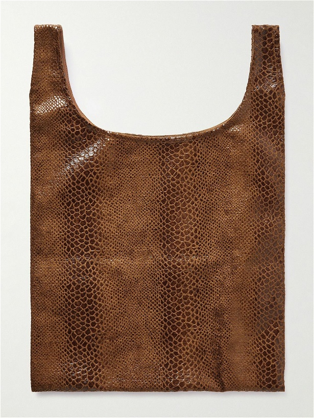 Photo: mfpen - Snake-Effect Faux Leather Tote Bag