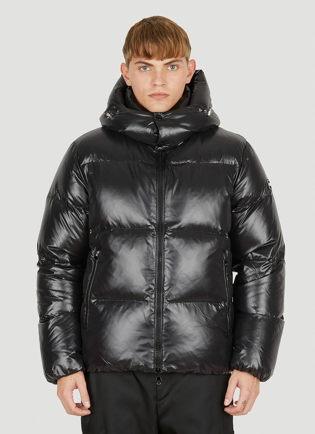 Tifo Quilted Down Jacket in Black Duvetica