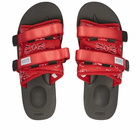 Suicoke Men's MOTO-Cab-PT02 in Red