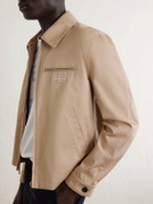 Givenchy - Harrington Logo-Appliquéd Cotton-Twill Jacket - Neutrals