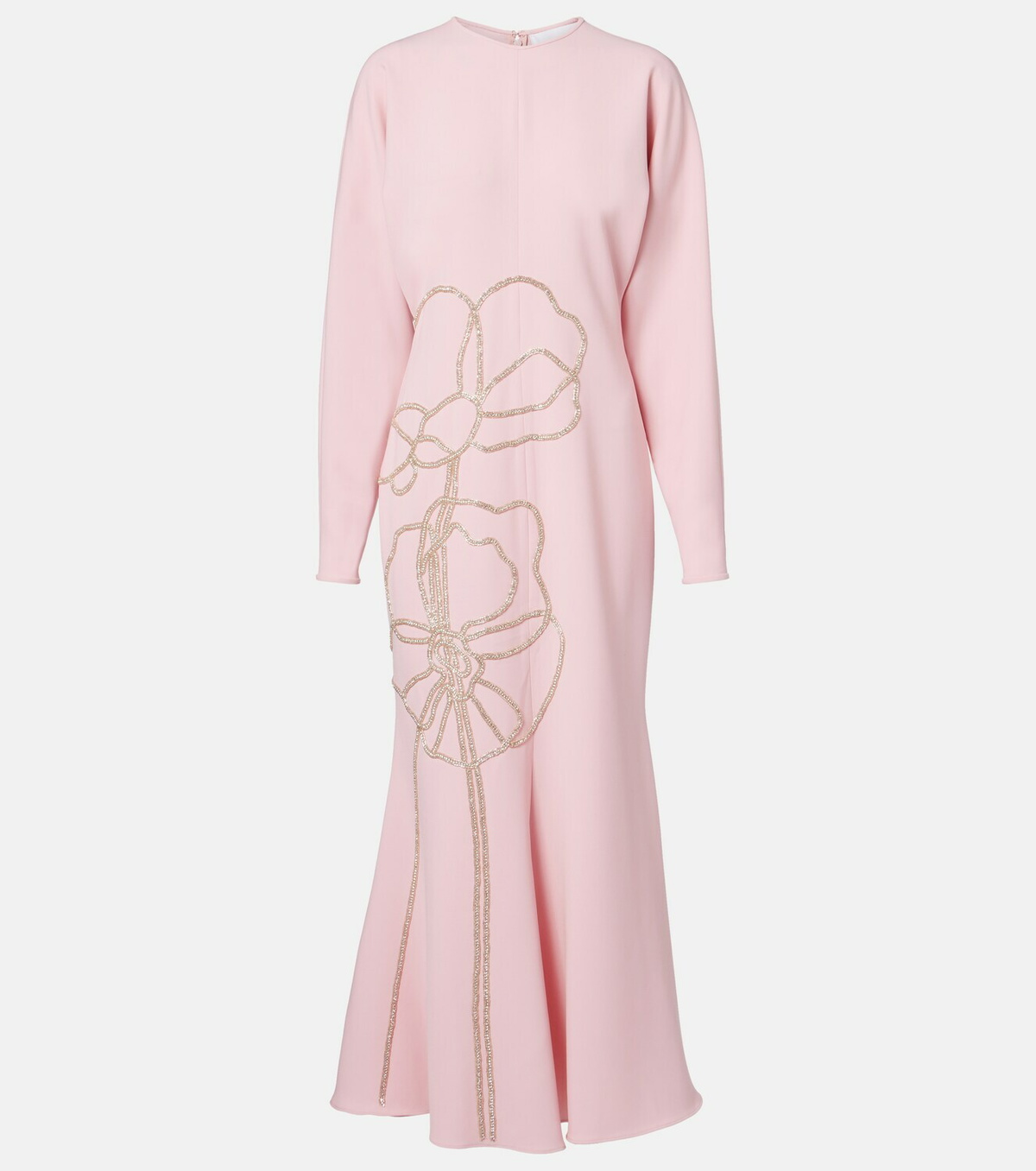 Costarellos Avenna embellished crêpe midi dress