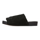 Visvim Black Christo Shaman-Folk Sandals