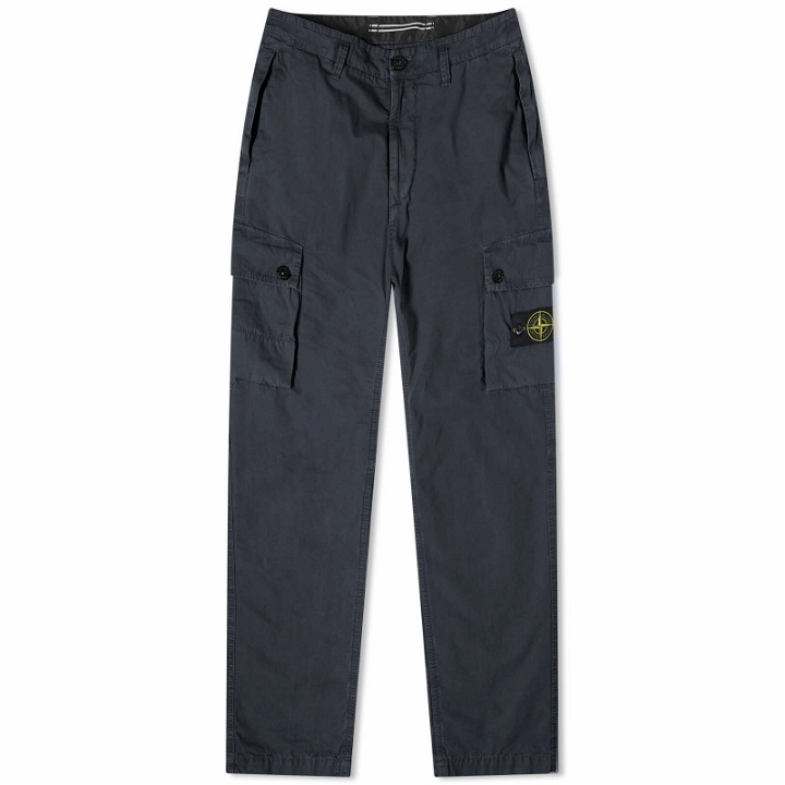 Photo: Stone Island Men's Brushed Cotton Canvas Cargo Pants in Charcoal