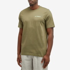 Adidas Men's TX MTN 2.0 T-Shirt in Olive Strata