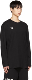 Y-3 Black Bonded Long Sleeve T-Shirt