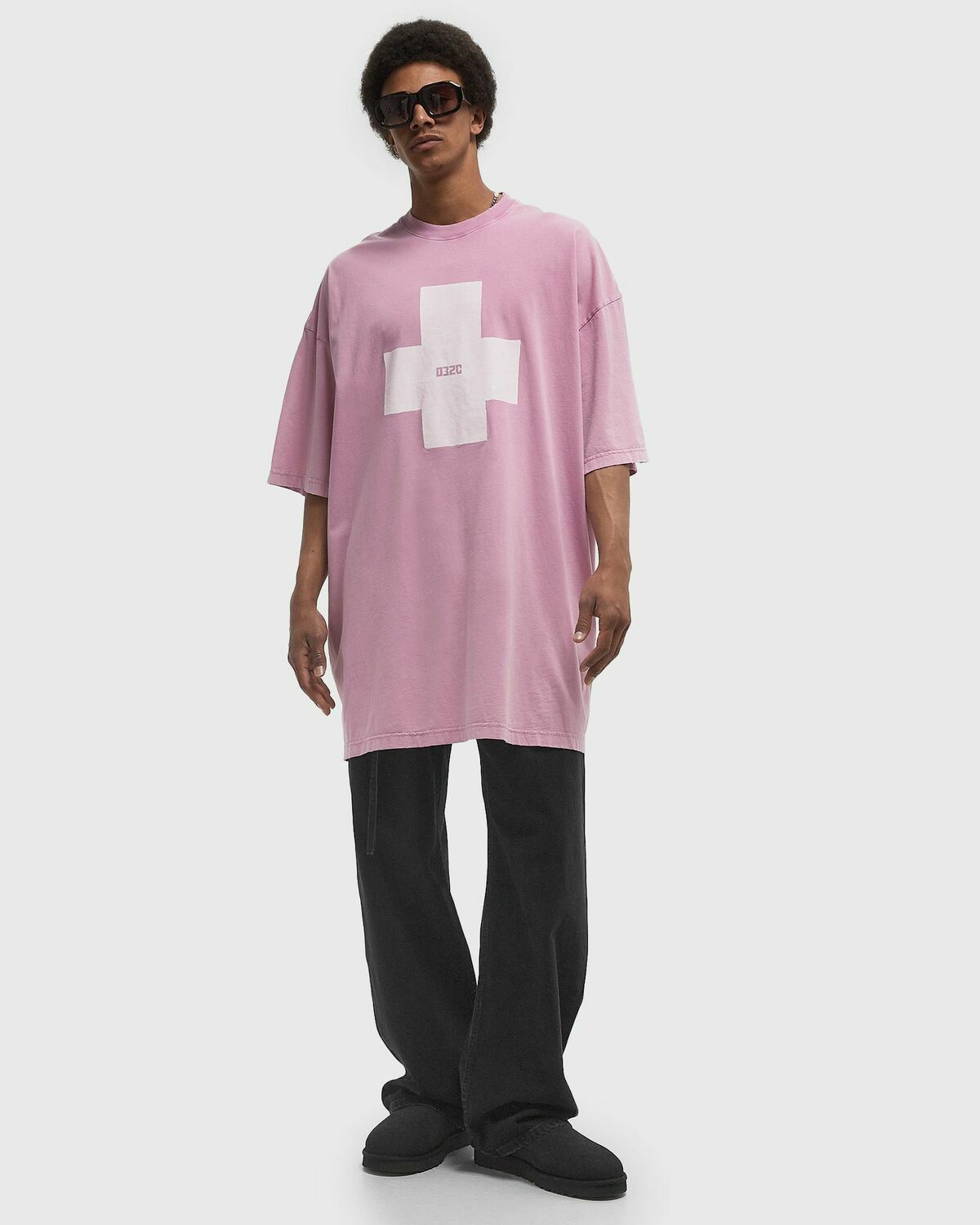 032c POINT ZERO OVERSIZED TEE pink Mens Shortsleefe