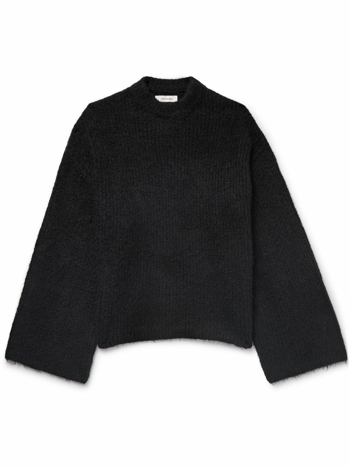 Entire Studios - Brushed-Knit Sweater - Black Entire Studios