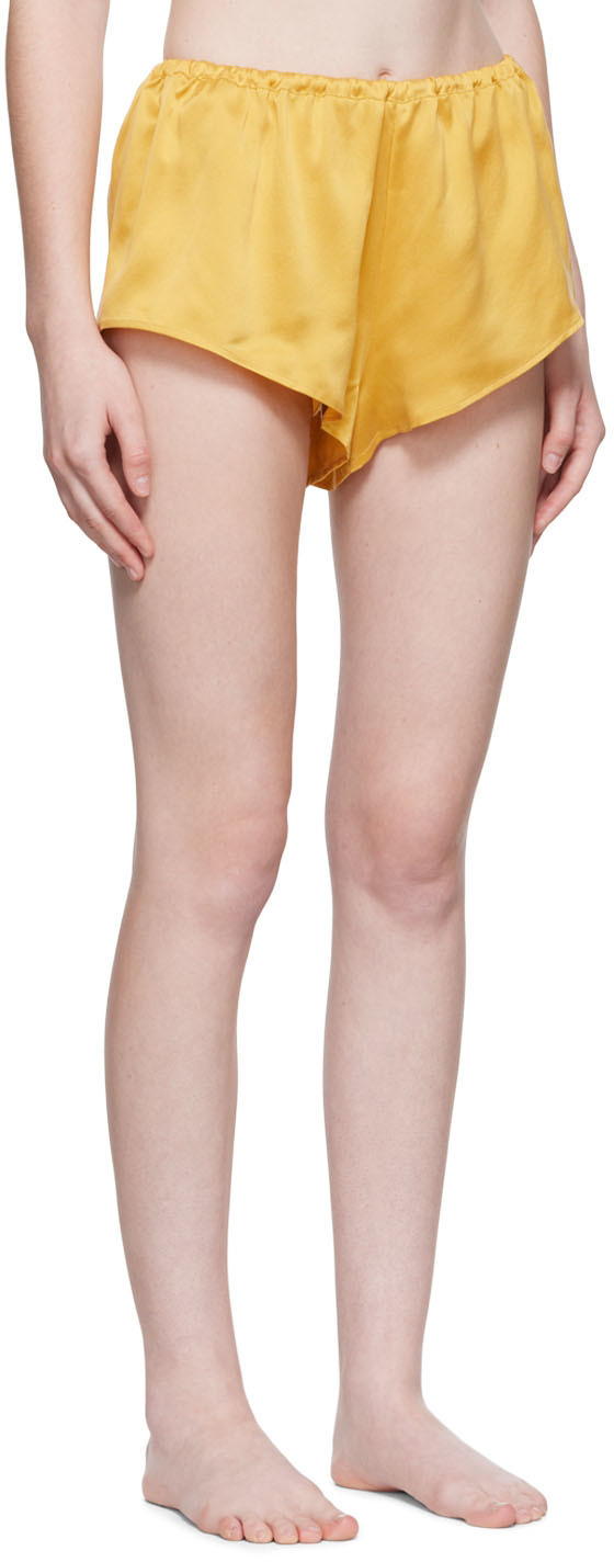 ASCENO Yellow Venice Pyjama Shorts