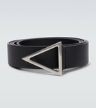 Bottega Veneta - Triangle buckle leather belt