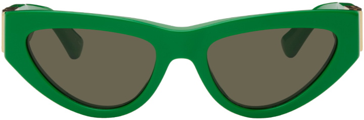Photo: Bottega Veneta Green Angle Sunglasses