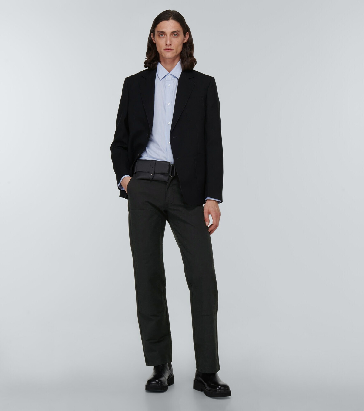 Winnie New York - Paneled straight canvas pants