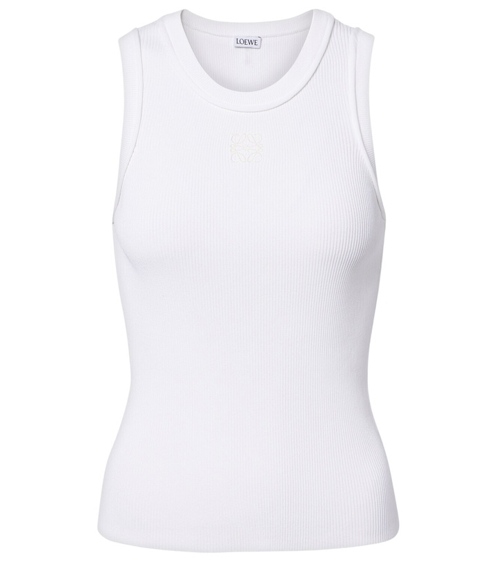 Photo: Loewe Anagram ribbed-knit tank top