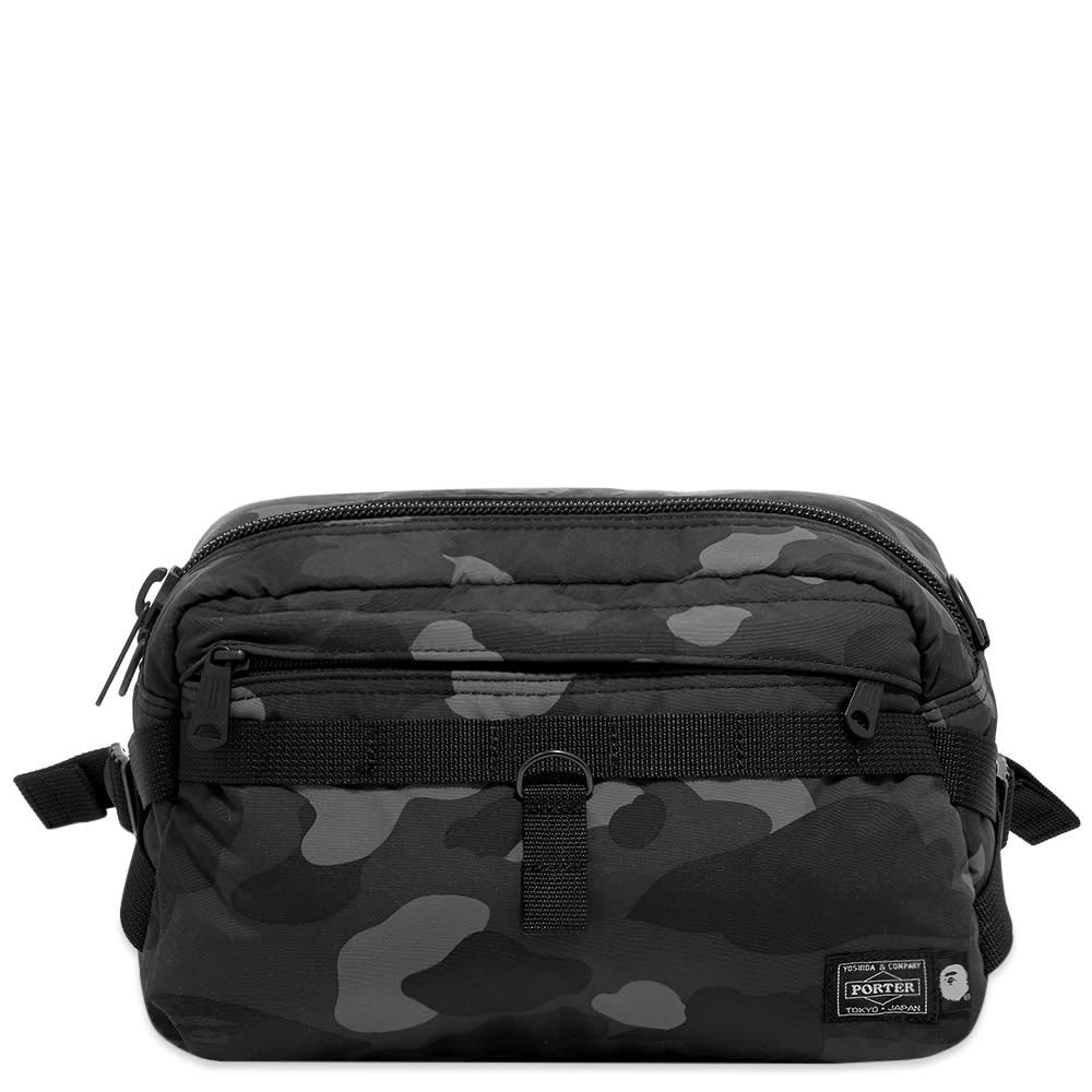 A Bathing Ape x Porter Colour Camo Waist Bag