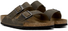 Birkenstock Brown Regular Arizona Soft Footbed Sandals