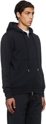 Moncler Navy Logo Zip-Up