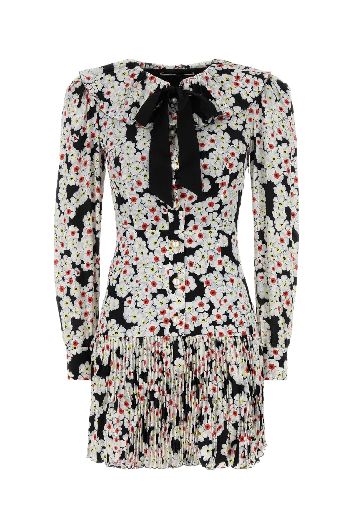 Alessandra Rich Floral silk minidress Alessandra Rich