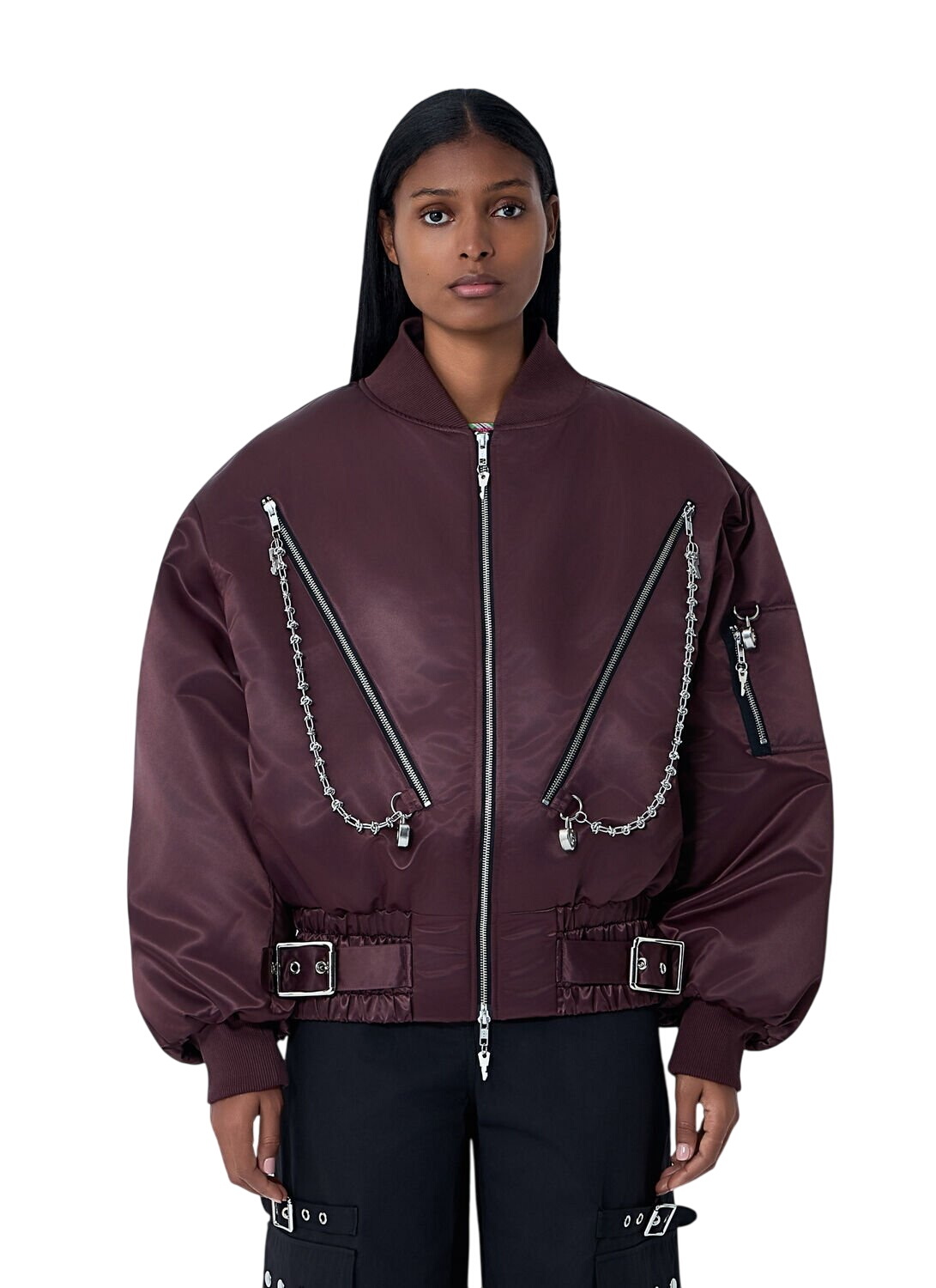 Chopova Lowena Brown Queenie Faux-Fur Jacket Chopova Lowena