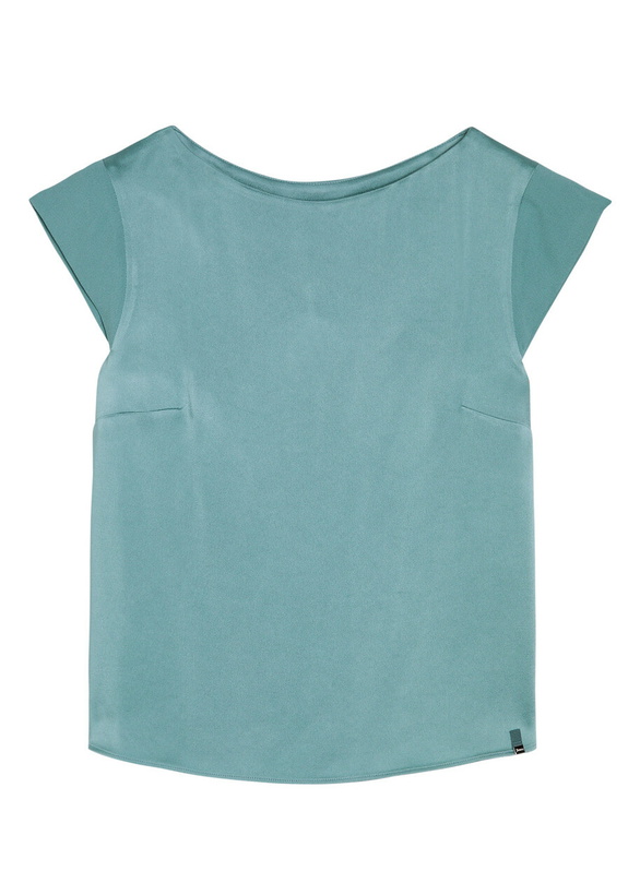 Photo: Herno Crepe de Chine top Blue