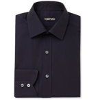 TOM FORD - Slim-Fit Cotton Shirt - Blue