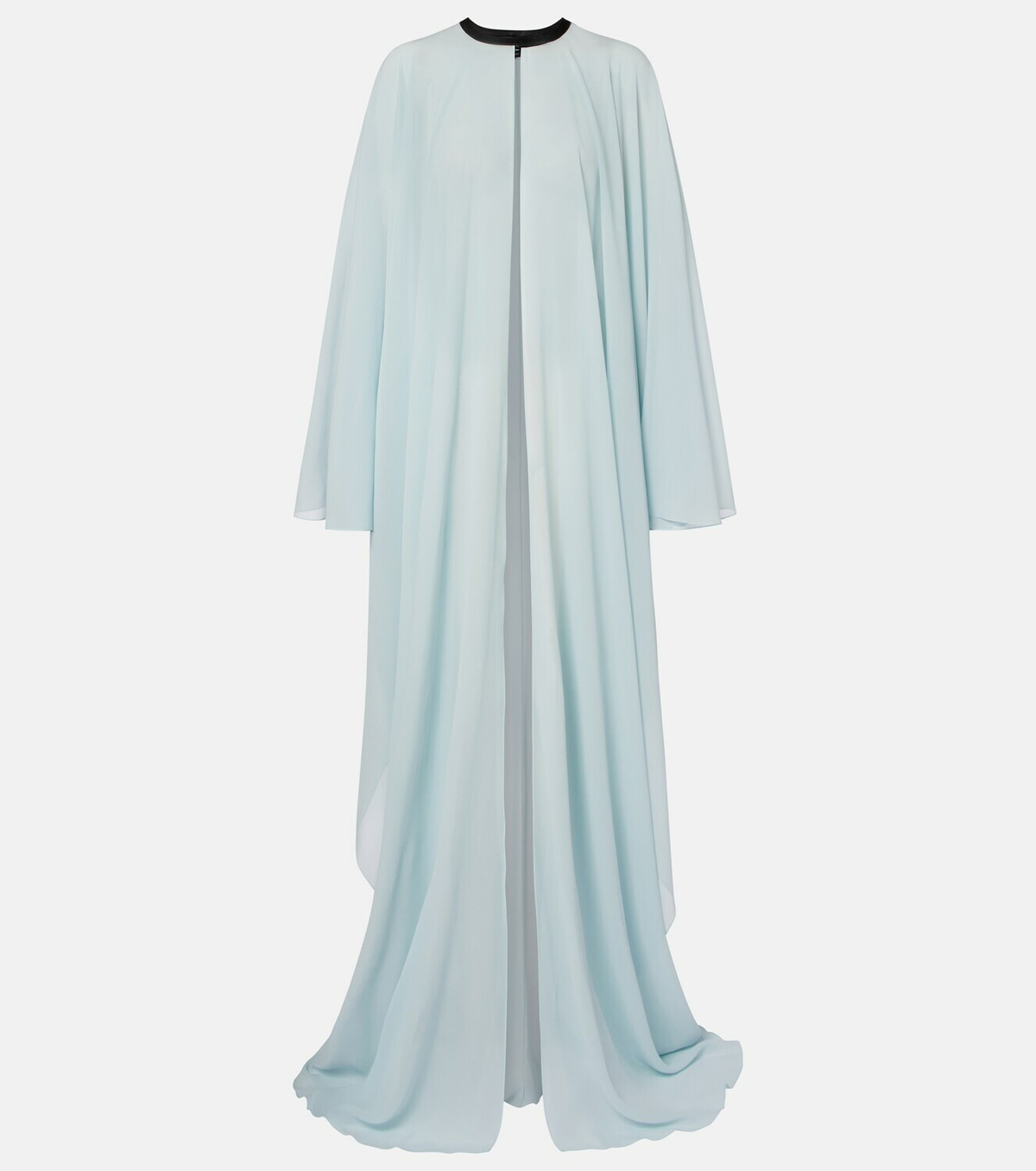 Tom Ford Leather-trimmed silk kaftan
