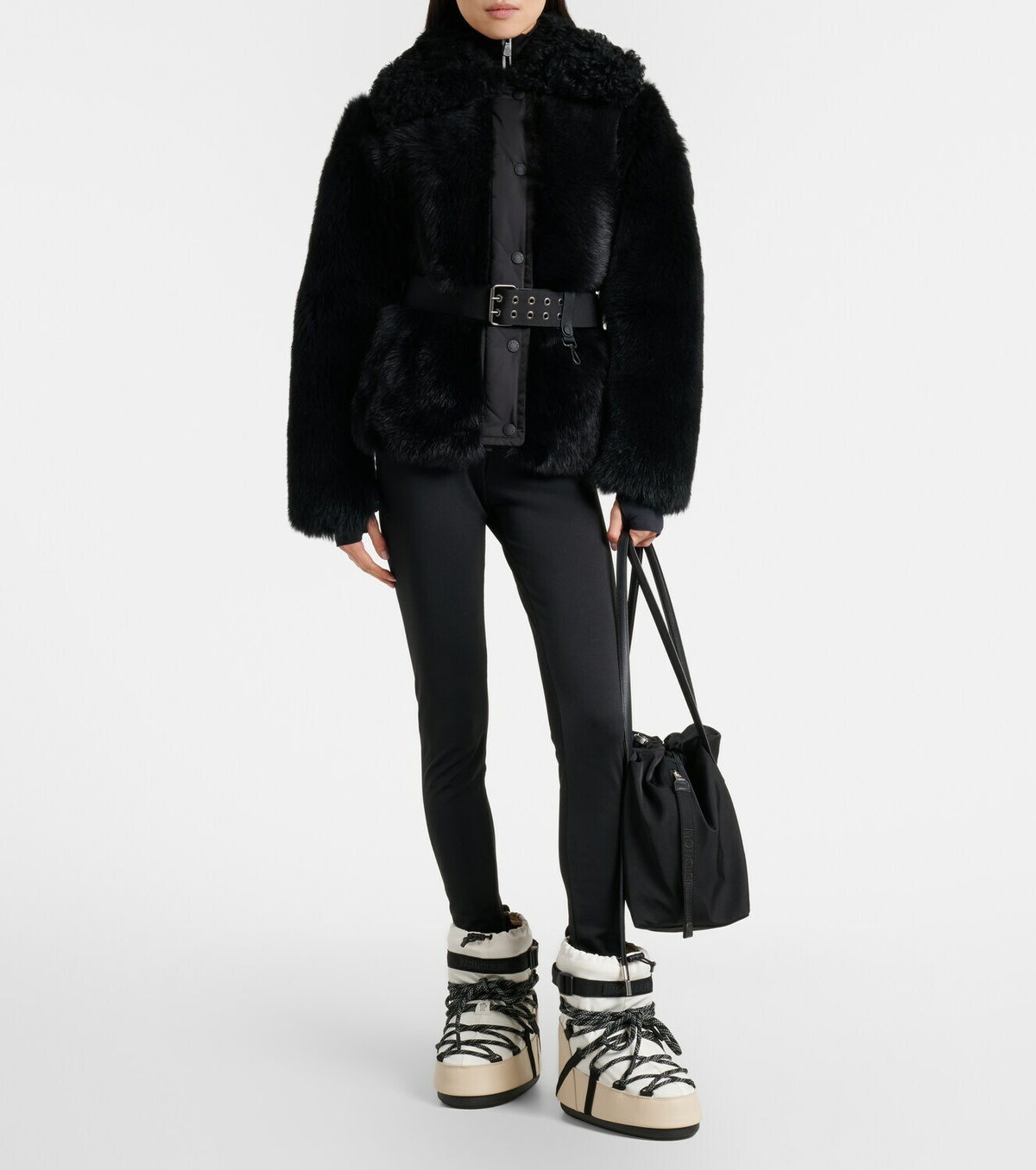 Moncler Grenoble Valdivian shearling down jacket