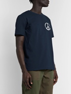 A.P.C. - RTH Printed Cotton-Jersey T-Shirt - Blue