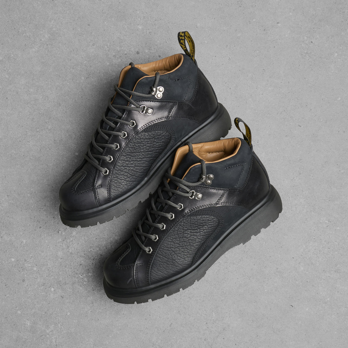Dr. Martens Men's ALP Boot Lace Up Boot in Black Old Harness