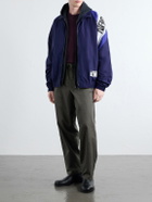 Neighborhood - Logo-Print Colour-Block Taffeta Track Jacket - Blue