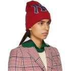 Gucci Red NY Yankees Edition Patch Beanie