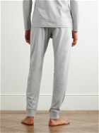 Håndværk - Tapered Cotton-Jersey Pyjama Trousers - Gray