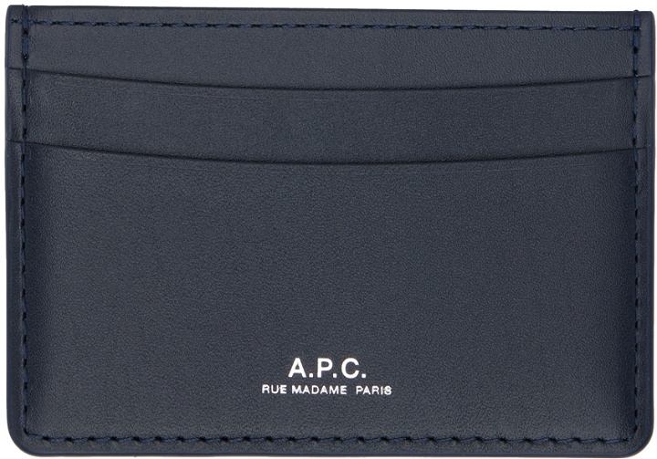 Photo: A.P.C. Navy André Card Holder
