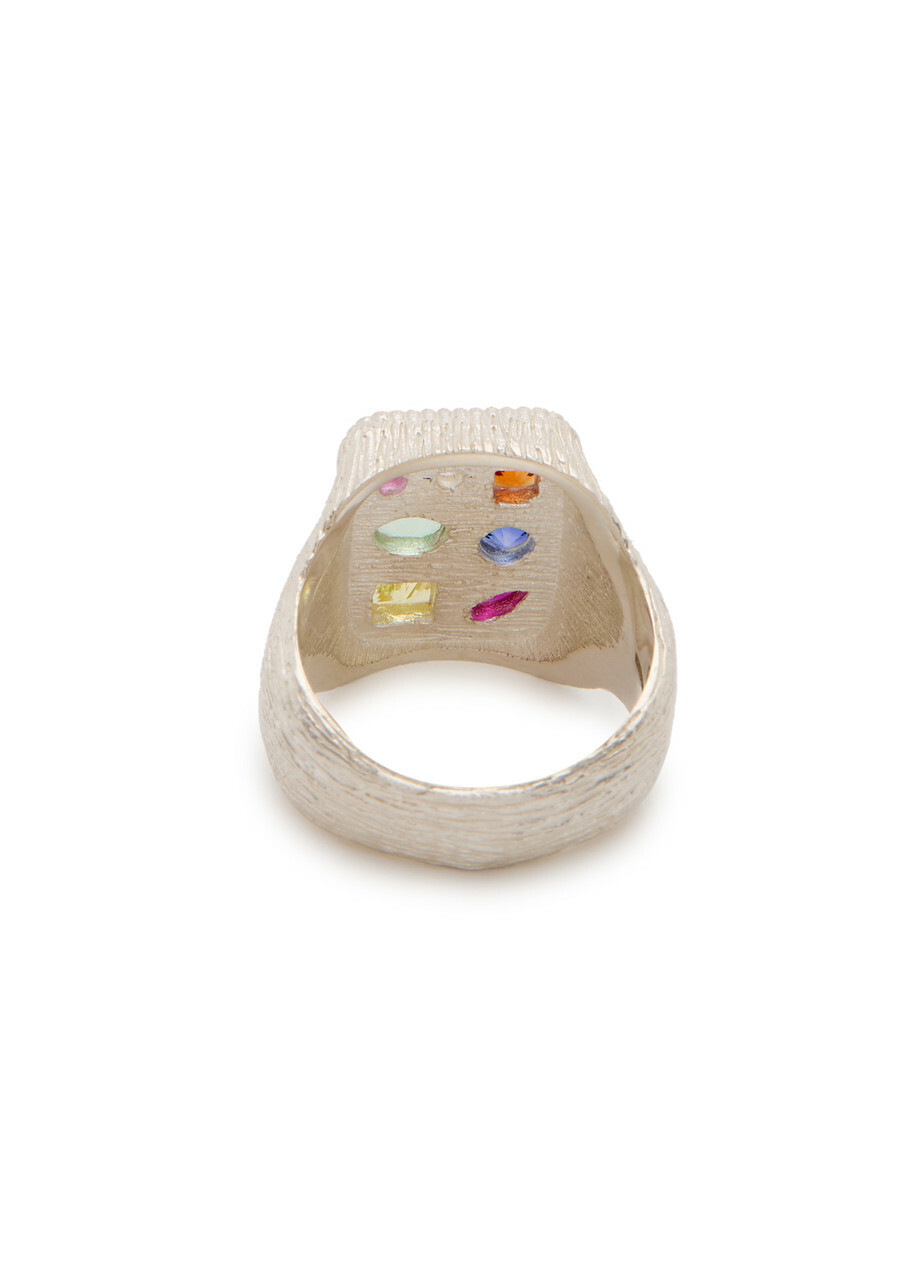 Bleue Burnham Cottage Garden Sterling Silver Signet Ring