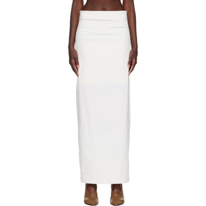 Photo: ISSEY MIYAKE Off-White Allow Maxi Skirt