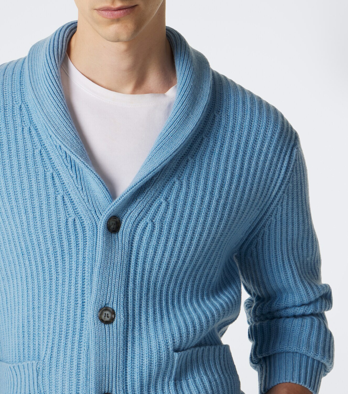 Allude Ribbed-knit wool and cashmere cardigan