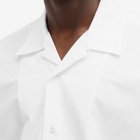 Jil Sander Men's Short Sleeve Organic Cotton Vacation Shirt in Optic White